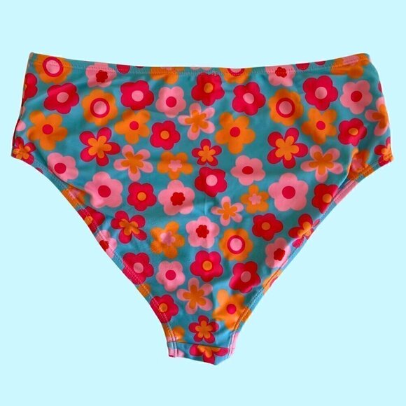 Caitlin M. Conviction X Pink Lily Retro High Waisted Bikini Swimsuit Bottoms - Picture 2 of 4